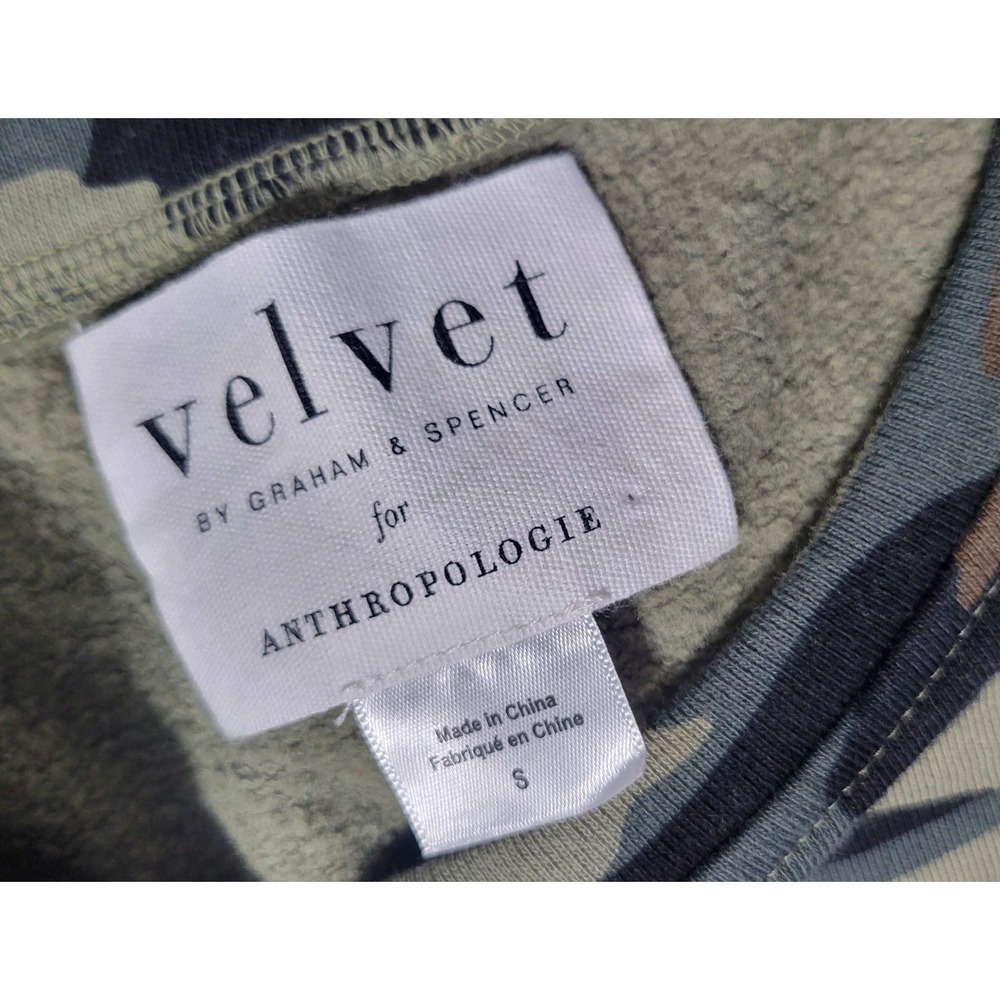Velvet for Anthropologie Camo Puff Sleeve Tee - Picture 3 of 6
